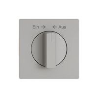 Kit di montaggio EDIZIO.liv SNAPFIX® p.pulsante girevole manop.Ein → ← Aus grc