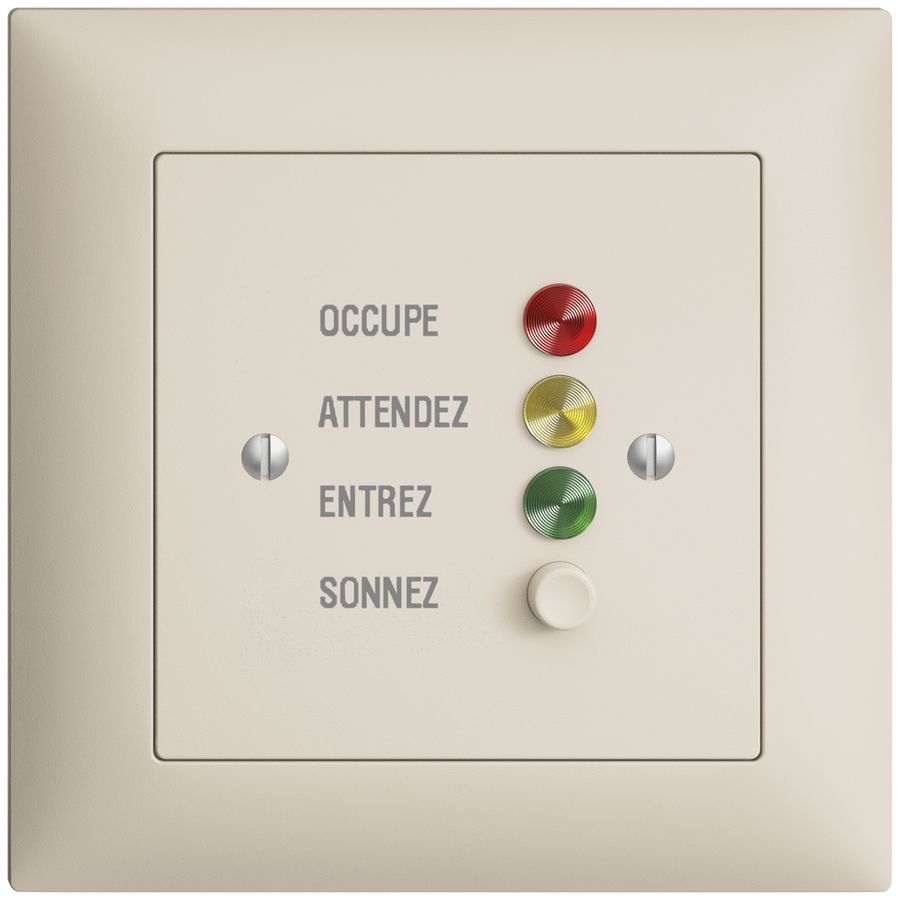 Station de porte ENC EDIZIOdue pour signaux d'appel, crema