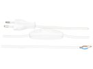 Anschlusskabel MH PVC 2.5A 230V 2×0.75mm² Typ 26-frei mit Schalter 2m ws