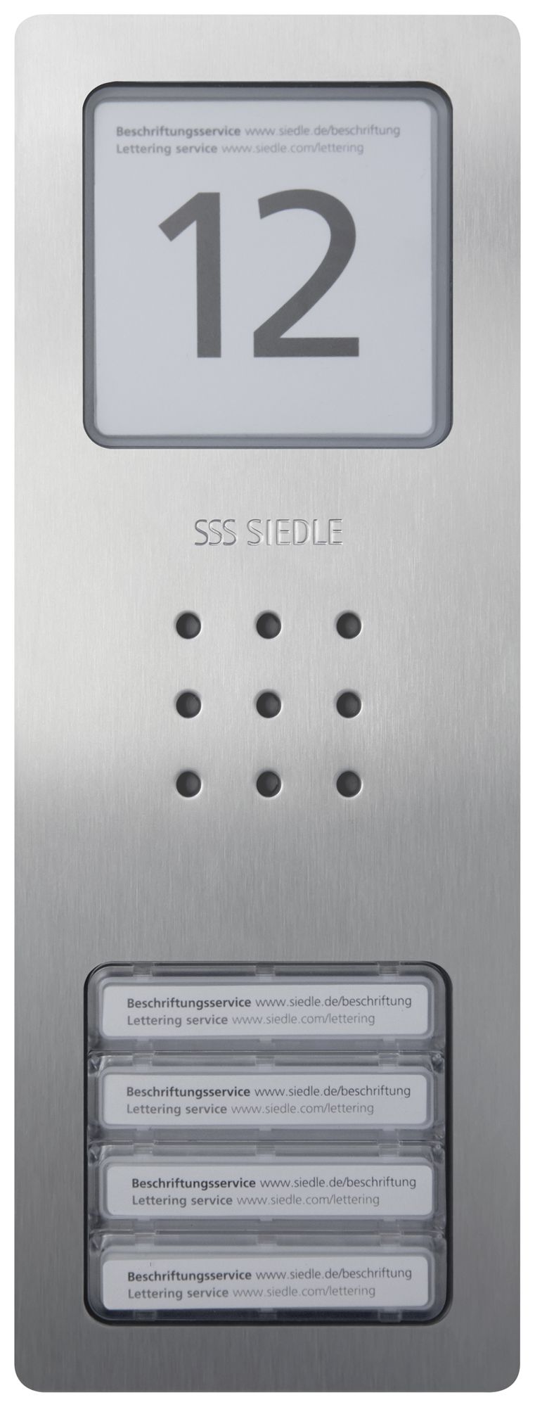 Aussenstation Audio Siedle Compact Bus-System 4 12VAC 226×82×29mm IP54
