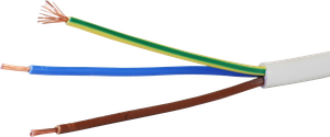 Kabel Td 3×1.5mm² LNPE weiss Eca