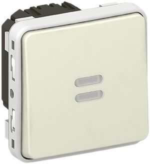 Interruttore a bilico lum. PLEXO 3/1L orientamento bianco