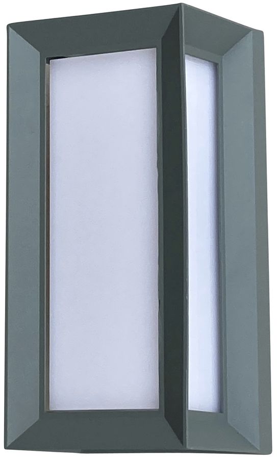 Applique LED Z-Licht Alu Quader 12W 960lm 3000K IP65 gris