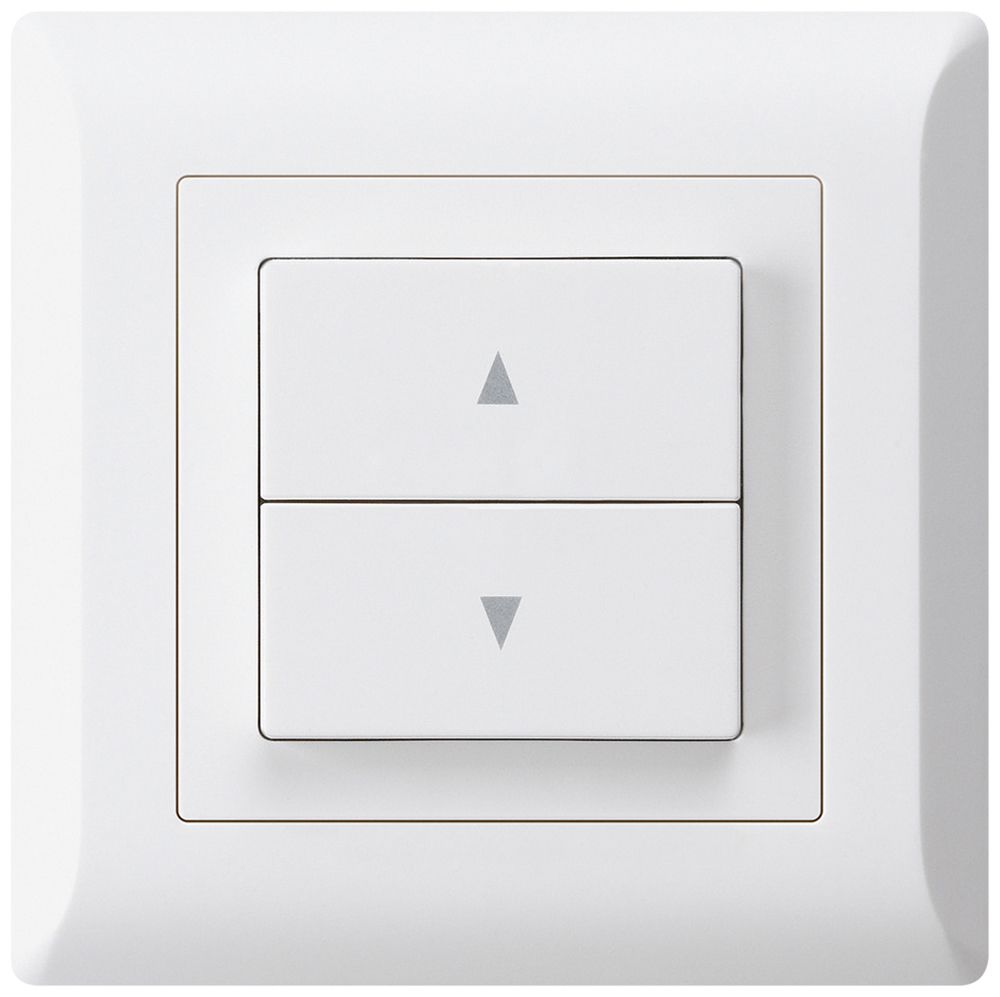 Interruttore per tapparelle INC kallysto.line con 2 tasti di comando bianco