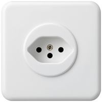 UP-Steckdose basico Typ 13 weiss mit Kinderschutz