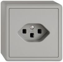 AP-Steckdose EDIZIO.liv SNAPFIX® 1×T23 hgu