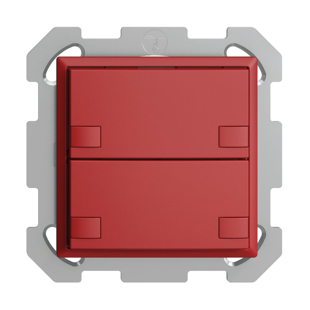 UP-KNX-Taster RGB EDUE, 250mW, o.LED, 2×Taste, 2×Tastenb., ber