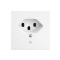 Steckdose EDIZIOdue T23 16A weiss mit LED grün, Steckklemmen