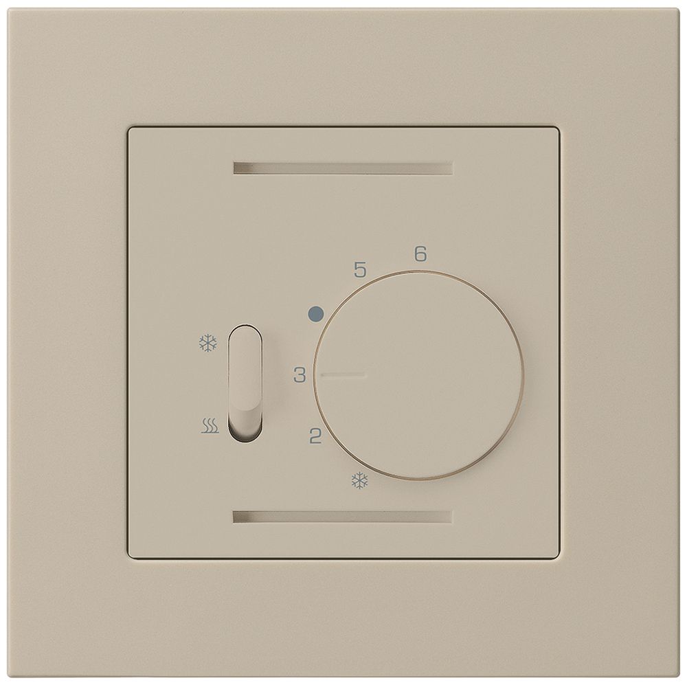 Termostato INC Hager kallysto.pro, con interr.di riscald./raffred., beige