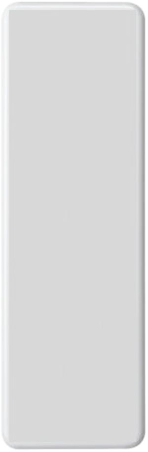 Abdeckplatte 4×1 ohne Bohrung weiss