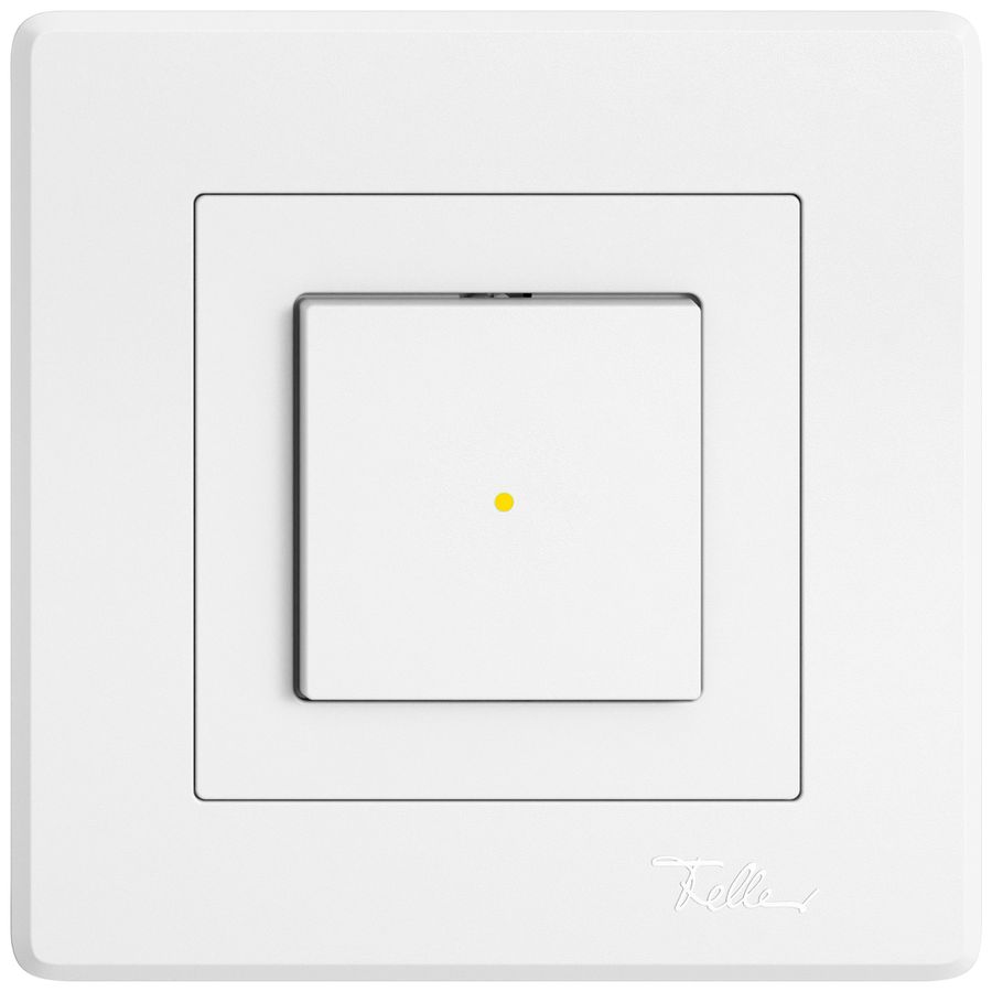 UP-Leuchtdruckschalter EDIZIO.liv SNAPFIX® 3/1L Frontlinse LS gelb ws