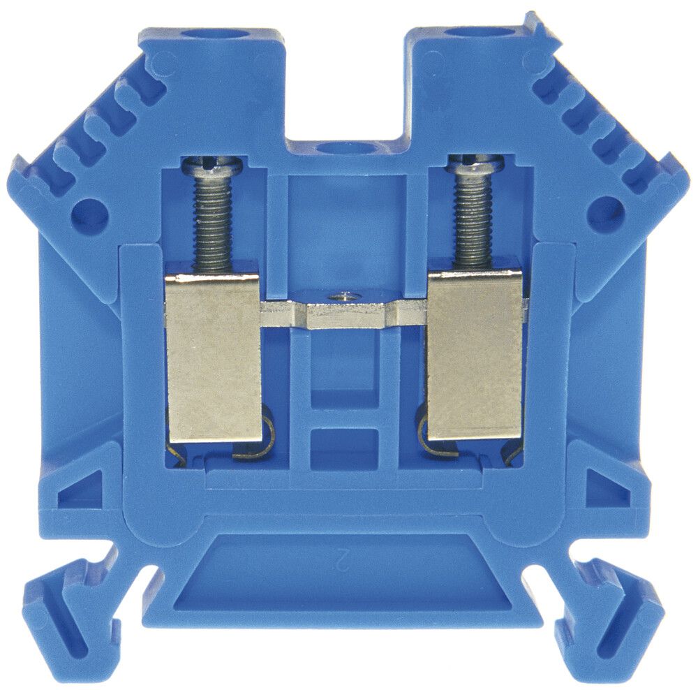 Borne de passage joignable WZ Ex 0.5…4mm² 32A 1000V vis 2×1 rail DIN 35mm bl