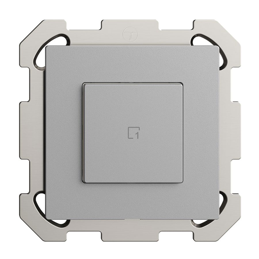 Poussoir scène ENC 1 scène/1T WLAN Edue Wiser silver