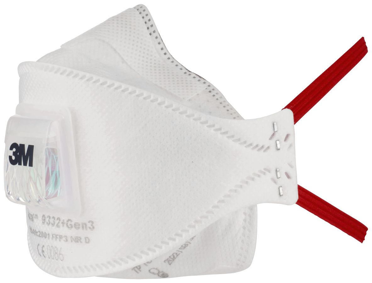 Masque de protection 3M Aura 9332+Gen3 classe FFP3 NR D