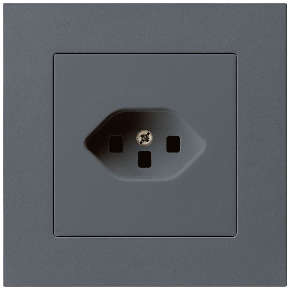 UP-Steckdose kallysto.pro T23 anthrazit mit Steckklemmen