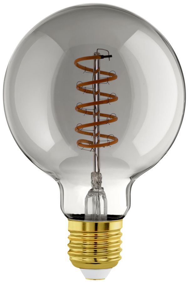 LED-Lampe Eglo CONNECT.Z E27 4W 2000K G95 klar schwarz Bt/BLE DIM Ø95×140mm