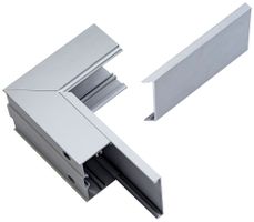 Angolo interno ELBRO per canale 60×40mm alluminio argento anodizzato