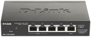 Switch D-Link DGS-1100-05PDV2, 5-port smart managed Layer2 Gigabit PoE