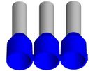 Capocorda Ferratec DIN 2.5mm²/8mm isolato blu 100 pezzi in nastro