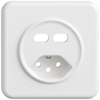 Kit de montage ENC Feller STANDARDdue pour prise USB 2×type C + type 13 blanc