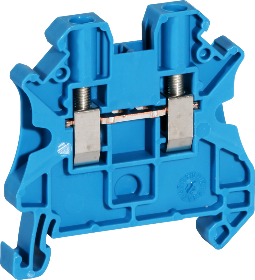 Borne de jonction 0.14…6mm² bleu AWG26…10