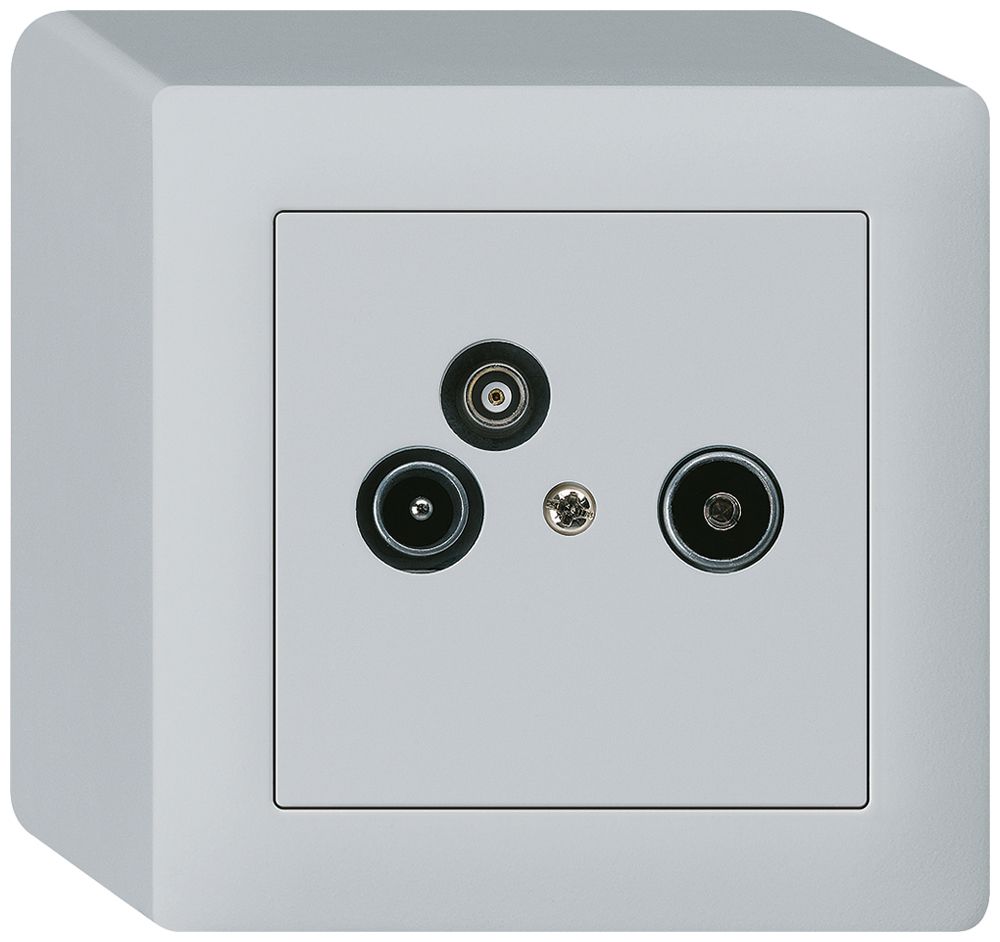 AP-Antennendose R/TV-Daten kallysto 2GHz 19db hellgrau