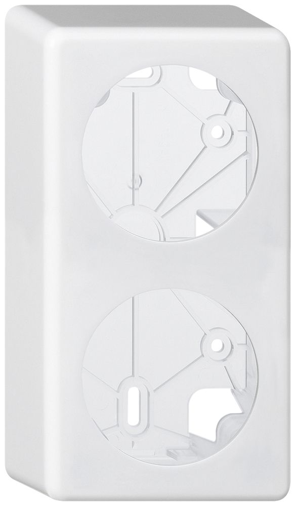 Kit de montage AP basico I-I blanc 2×Ø58mm