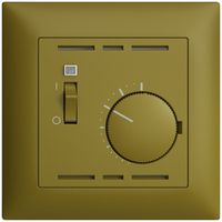 UP-Raumthermostat EDIZIOdue olive mit Schalter
