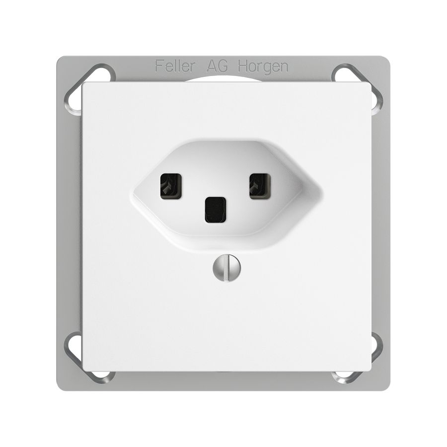 Prise INC EDIZIOdue T23 16A blanc, bornes à vis