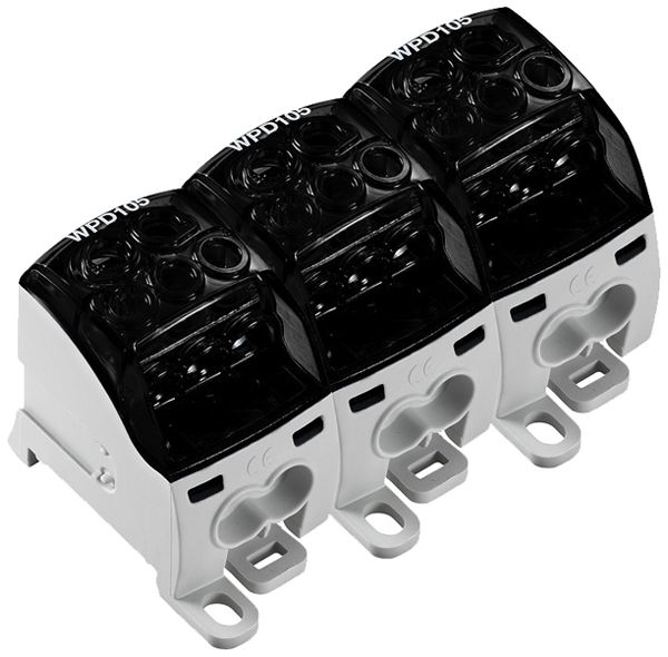 Bloc de distribution WM WPD 305 1P 214A 3×entr 15×sort 1.5…25mm² 1.5…35mm²
