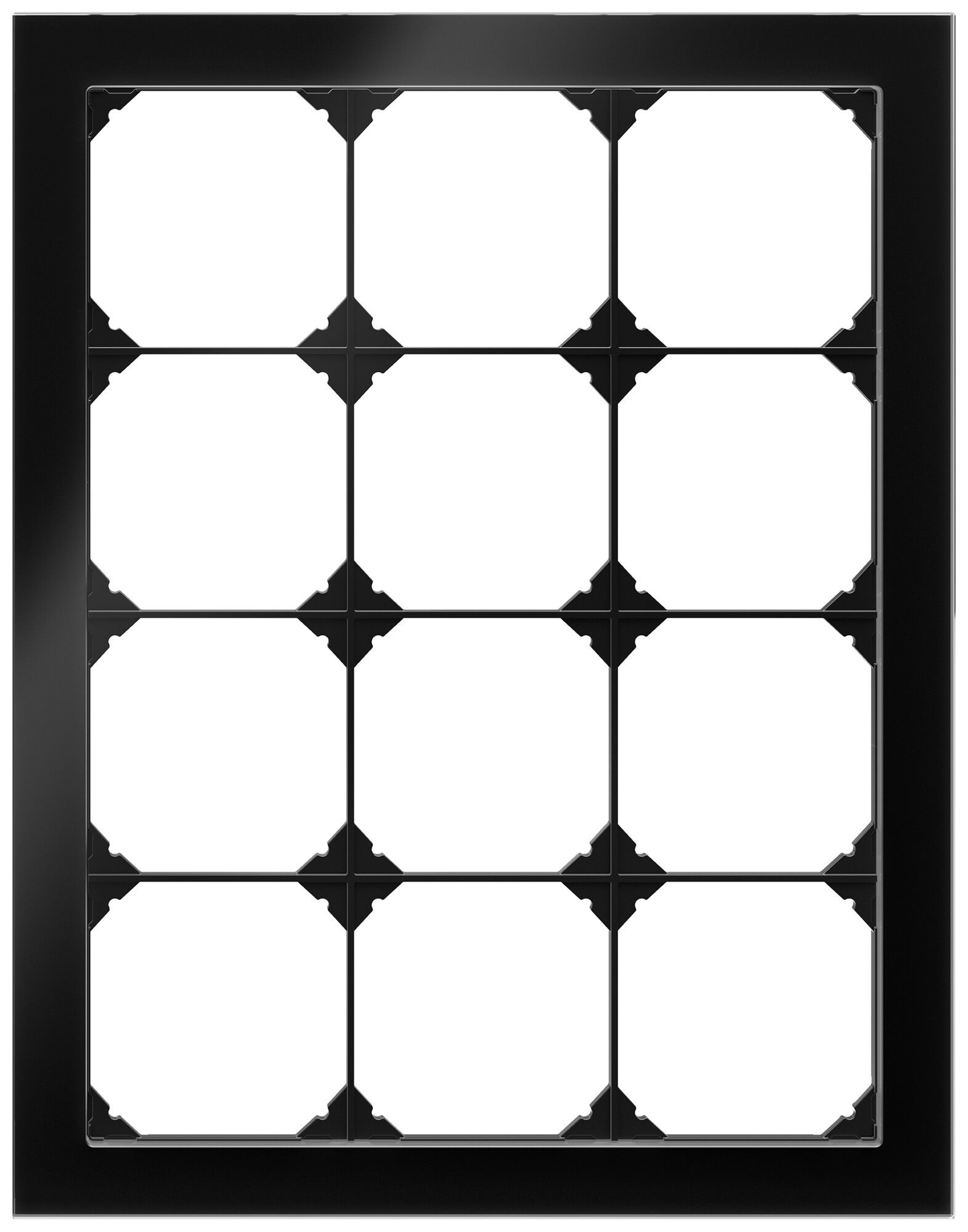 Cadre de recouvrement ENC EDIZIO.liv prestige SNAPFIX® 4×3 214×274mm verre no