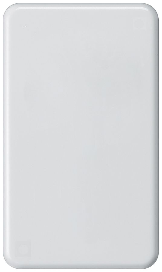 Abdeckplatte basico 4×2 blind weiss
