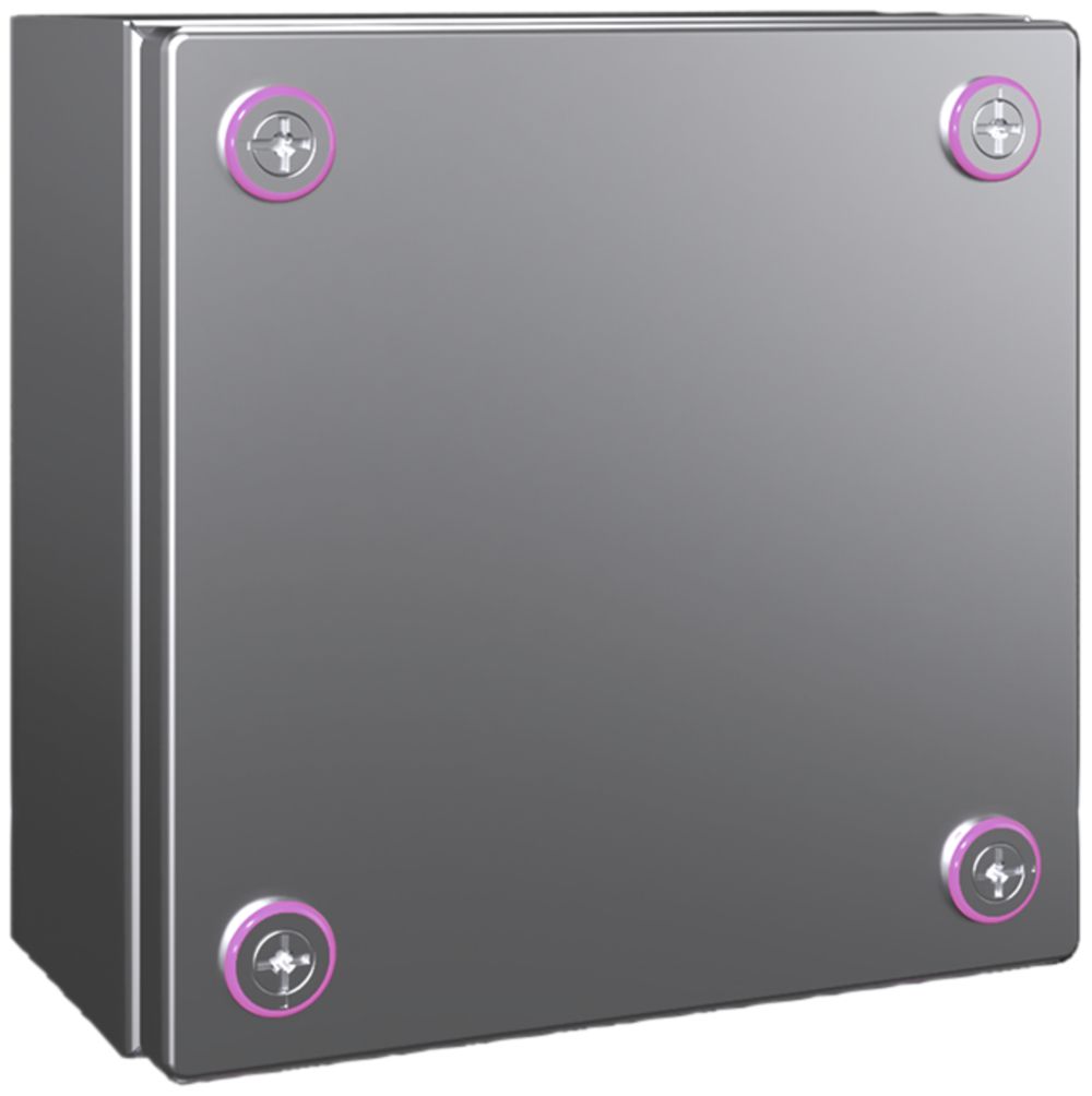 Petit boîtier Rittal KX Jonction, IP66, 200×200×120mm, acier fin V2A