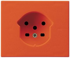 Prise type 15 INC Hager FLF avec bornes à vis orange