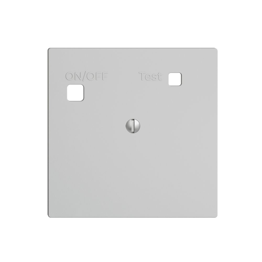 Frontset EDIZIOdue zu FI-Steckdose F, blind, hellgrau