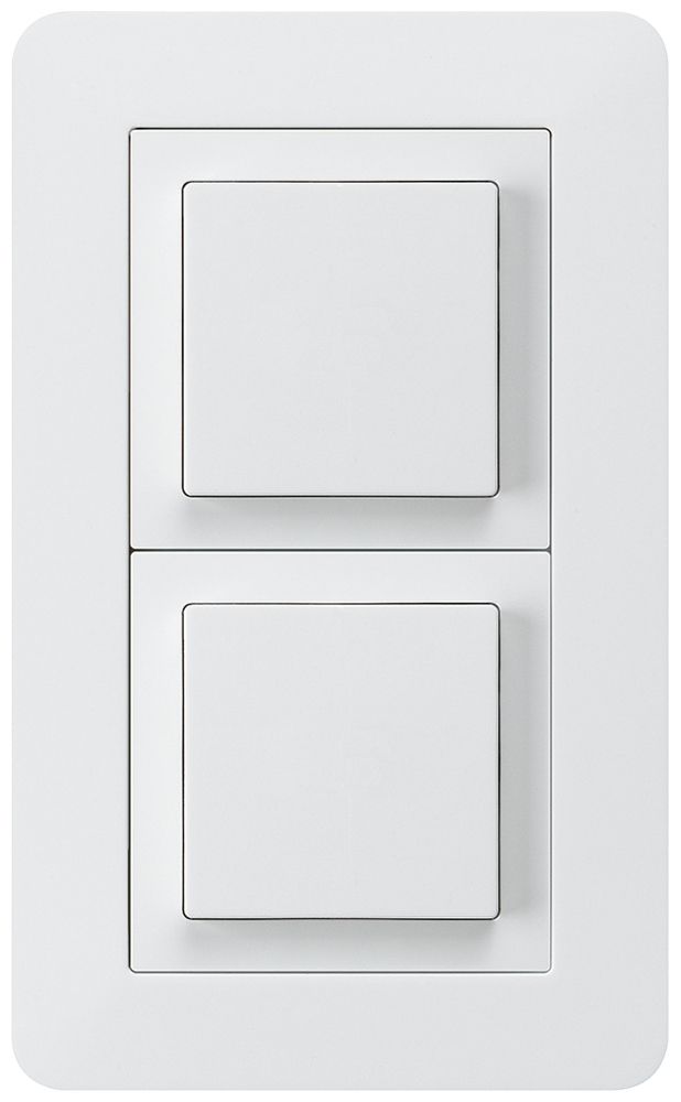 Combinaison ENC kallysto.trend grd.I-I verticale 2×poussoir blanc