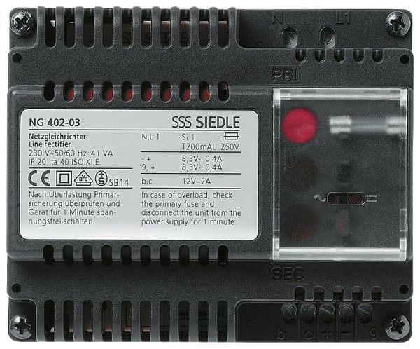 Alimentation Siedle, pour système 6+n