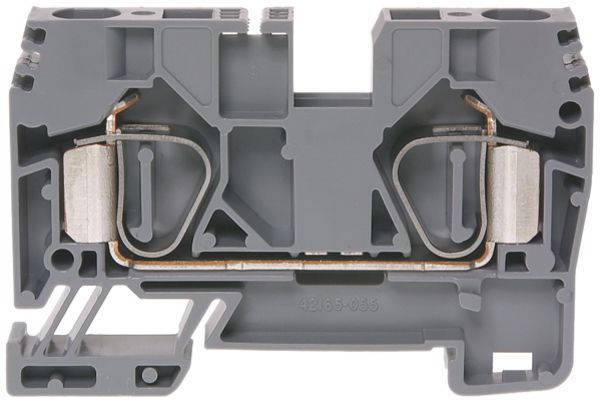 Borne de passage joignable WZ 1.5…10mm² 60A 600V ressort 2×1 rail DIN 35mm gr