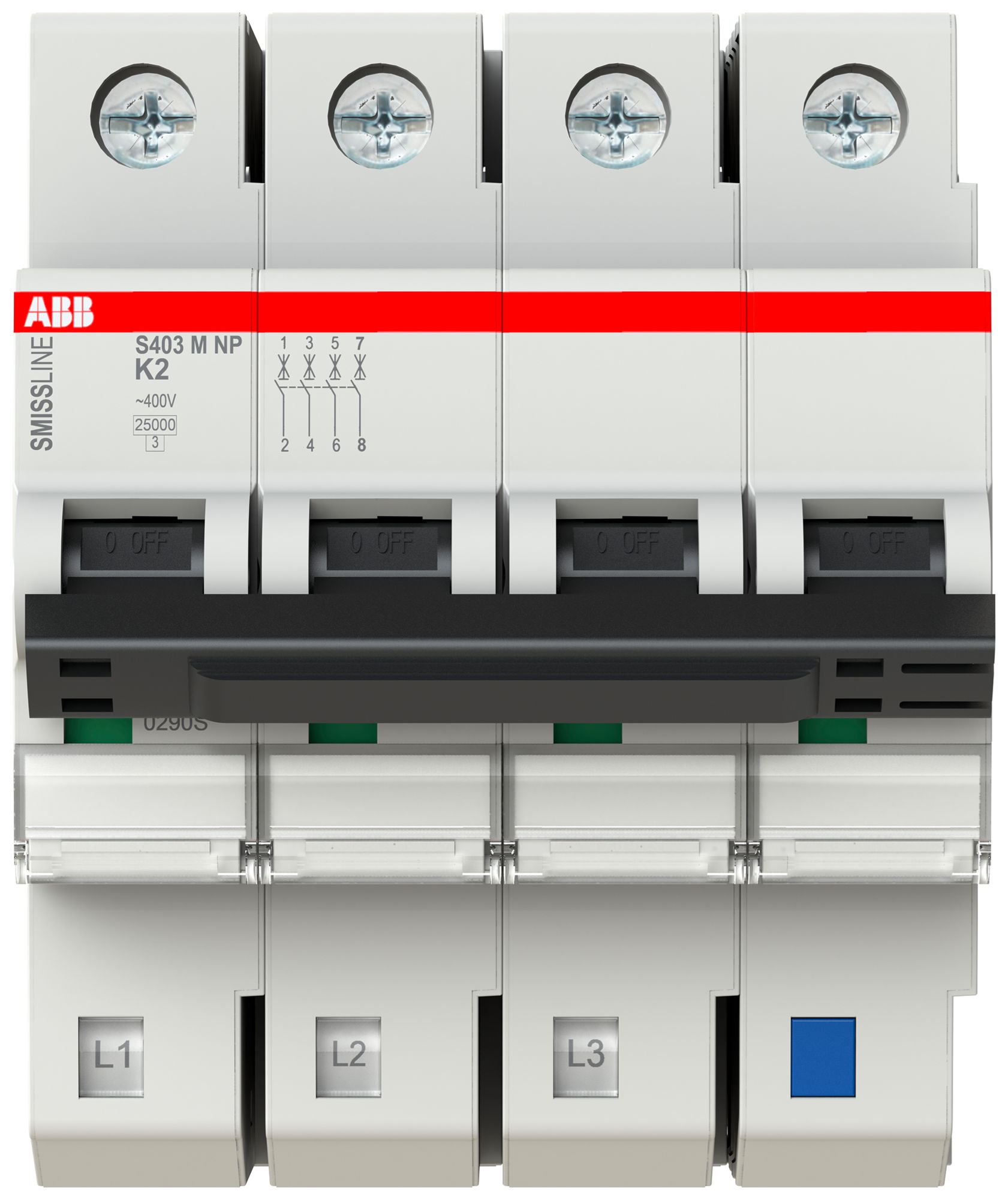 Disgiuntore SMISSLINE TP S 4×2A K 50kA NP