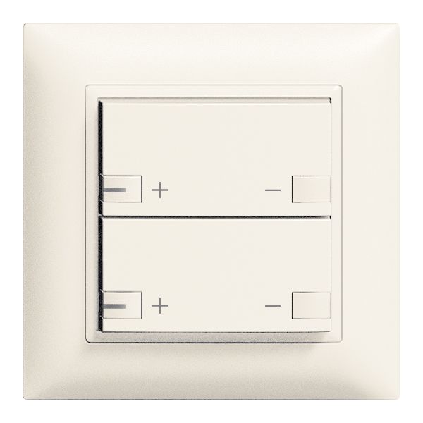 Kit frontal ENC 2× variateur 2t avec LED ZEP EDIZIOdue blanc