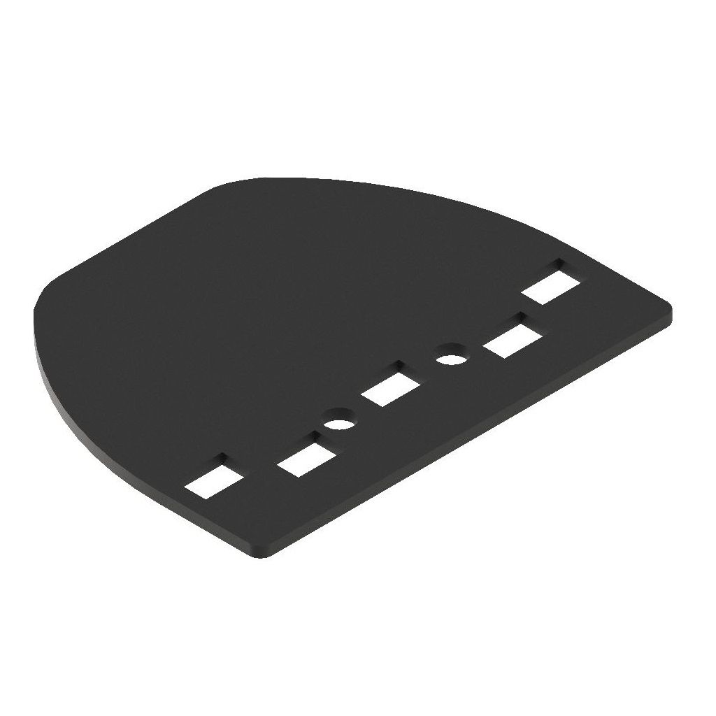 Seitenblech schwarz TopFix 200 Einlegesystem