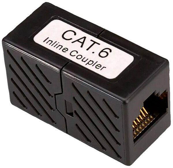 Modulo di accoppiamento ROLINE 2×RJ45 presa/presa CAT6 nero 25pz