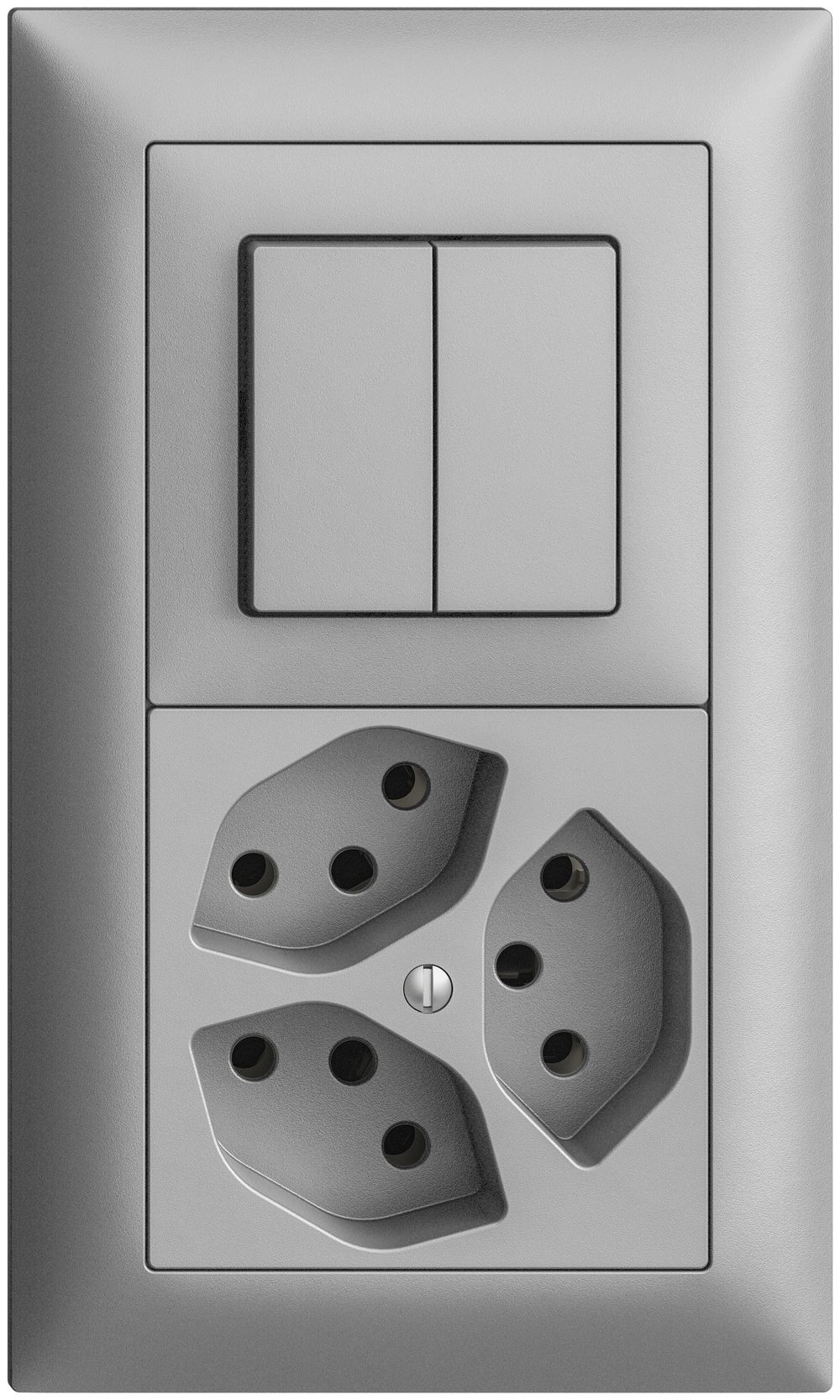 UP-Kombination EDIZIOdue 1/1P+3×T13 silver