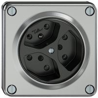 UP-Steckdose ELEMENT 3×Typ 13 1×S 10A 250V IP20 aluminium