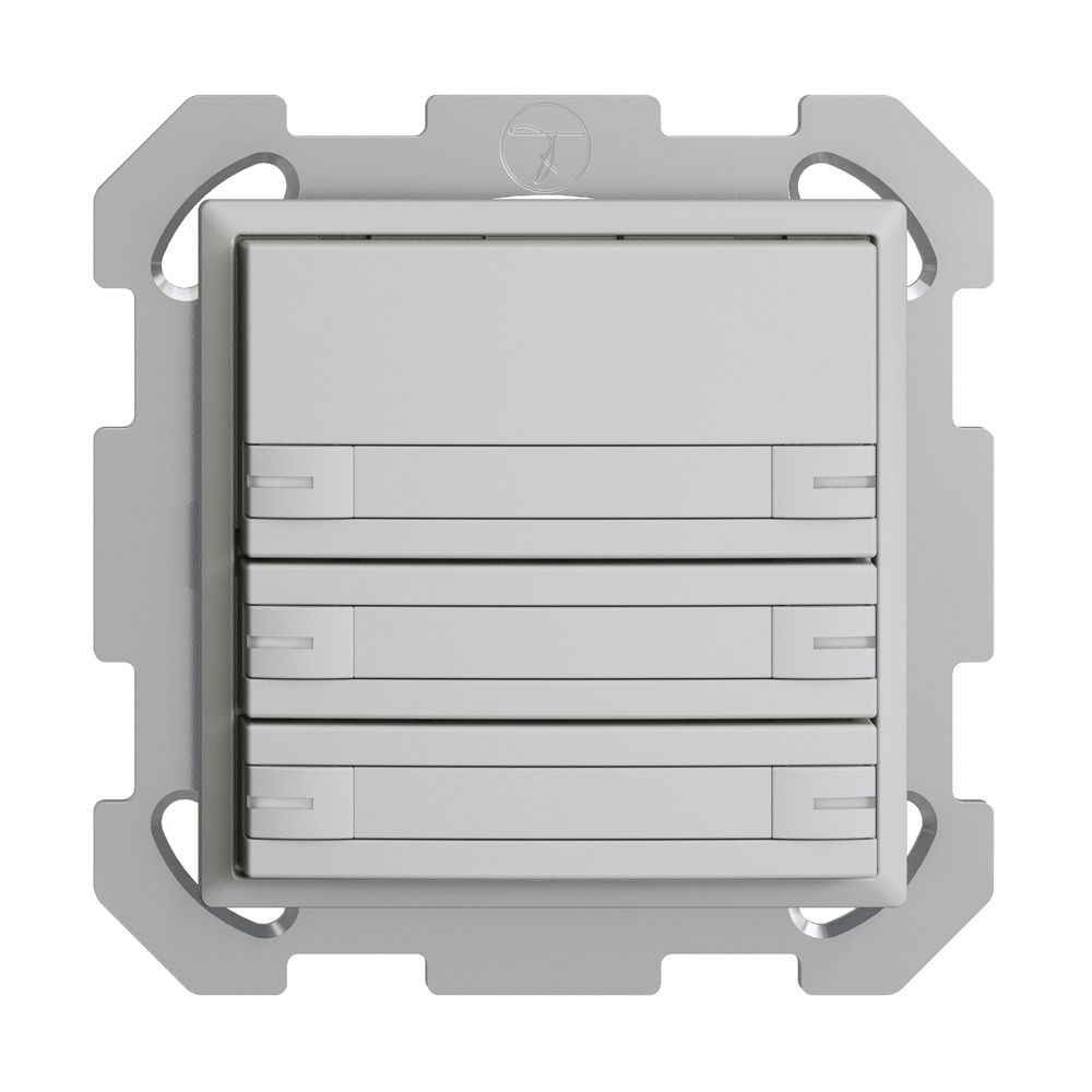 Poussoir KNX RGB ENC EDUE, 250mW, a.LED RGB, papier, 6×poussoir, 1×touche, grc