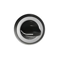 Frontset FH schwarz, für Drehschalter, ohne Gravur