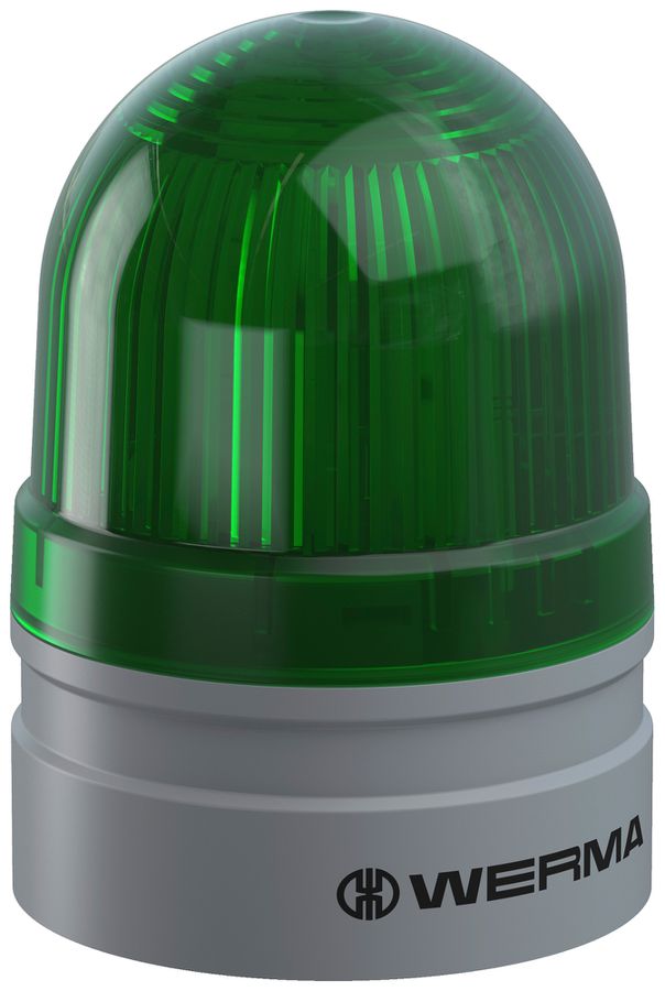 Blitz- und Dauerleuchte WERMA Mini TwinLIGHT, 115...230VAC, grün
