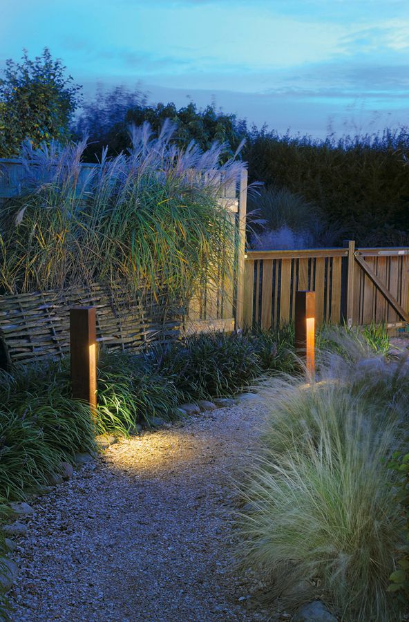 Standleuchte SLV RUSTY SLOT 80, E27 11W IP44 Eisen gerostet