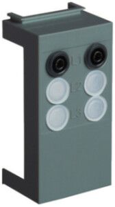 Support Hager FV+ set de montage 1P DIN00 pour instruments de mesure enfichables