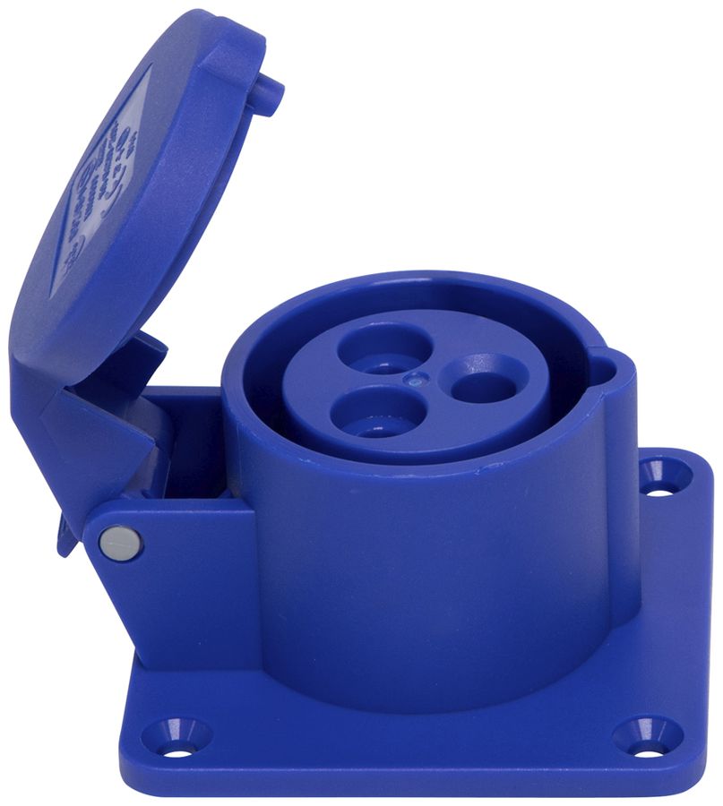 EB-Steckdose Brennenstuhl CEE 16A 2L+PE 230V 6h blau 75×75mm IP44